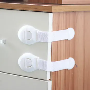 

10 PCS Baby Safety Lock Drawer Lock Multi-function Protection Baby Refrigerator Lock Children Long Cabinet Door Lock