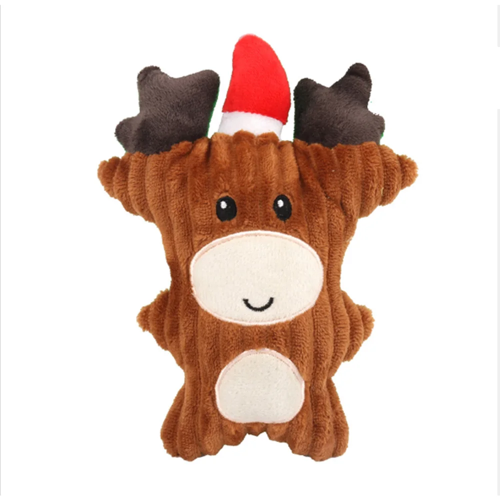 A3 Рождественская домашняя собака игрушки жевательные Squeaker Pet плюшевые милые укусы стойкие звуковые игрушки товары для домашних животных - Цвет: A3