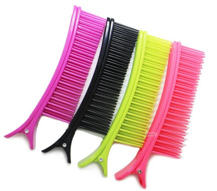 2pcs plastic hair clip with comb teeth clip dye perm hair separate styling  tools accessories|Kẹp & Ghim Cài Tóc| - AliExpress