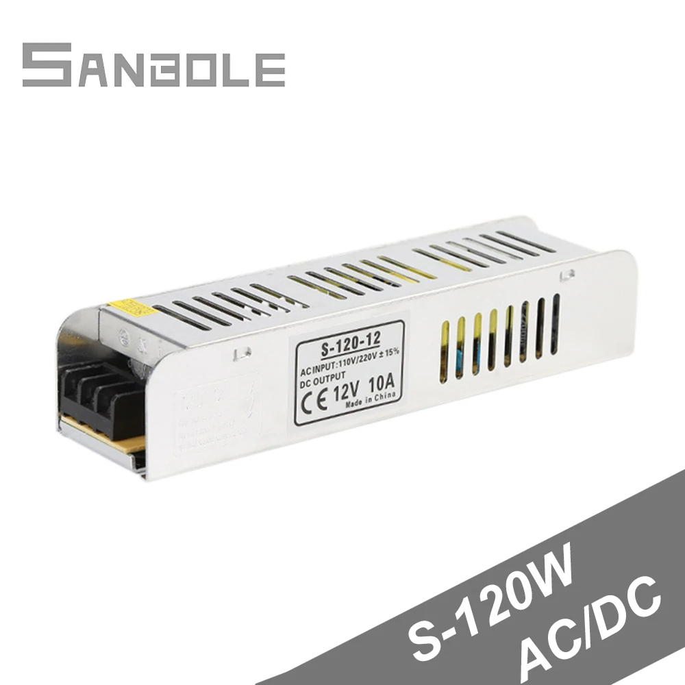 Switching Mode Power Supply Poder Tira S-120-12 120w12v10a ac – dc Conversor Circuito Motorista Levou Luzes Led Transformador