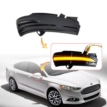 

LED Turn Signal Light For Ford Fusion Mondeo 4th Gen. 2014 2015 2016 2017 2018 Flahser Car Side Rearview Mirror Dynamic Blinker