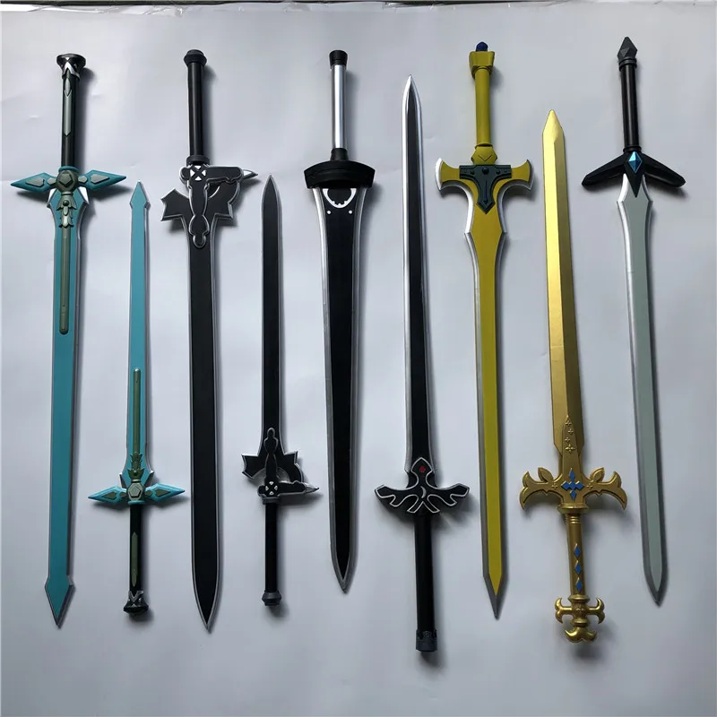 1:1 Sword Art Online Elucidator Dark Repulsor Weapon Cosplay SAO kirito Asuna sword Anime Ninja Knife PU Prop | Игрушки и хобби