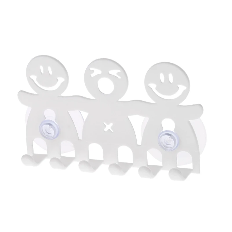 Toothbrush Holder Wall Mounted Suction Cup 5 Position Cute Cartoon Smile Bathroom Sets | Обустройство дома