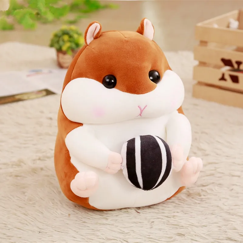 MIAOOWA 1PC 30CM Good Quality Kawaii Hamster With Icecream Plush Doll Stuffed Animal Soft Pillow Toy Kids Baby Brthday Gifts MIAOOWA 1PC 30CM Good Quality Kawaii Hamster With Icecream Plush Doll Stuffed Animal Soft Pillow Toy Kids Baby Brthday Gifts