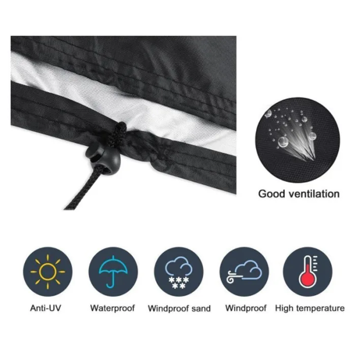 Chair Dust Rain Cover Waterproof Dustproof Protector for Outdoor Garden Patio Furniture E2S