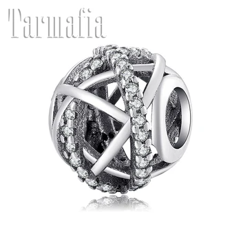 

2019 Hot New Openwork Galaxy 925 Sterling Silver Beads Fit Original Women Bracelet Necklace decorated beaded female Jewelry