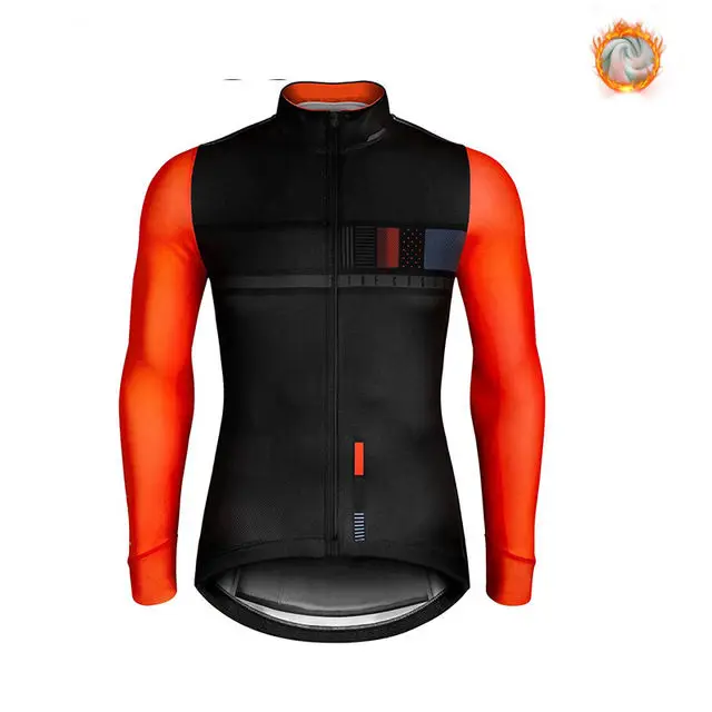 Зимняя одежда для велоспорта, толстовка с длинным рукавом, очень геотермальный жилет, зимняя одежда для велоспорта, велосипедная форма - Цвет: cycling jersey  2