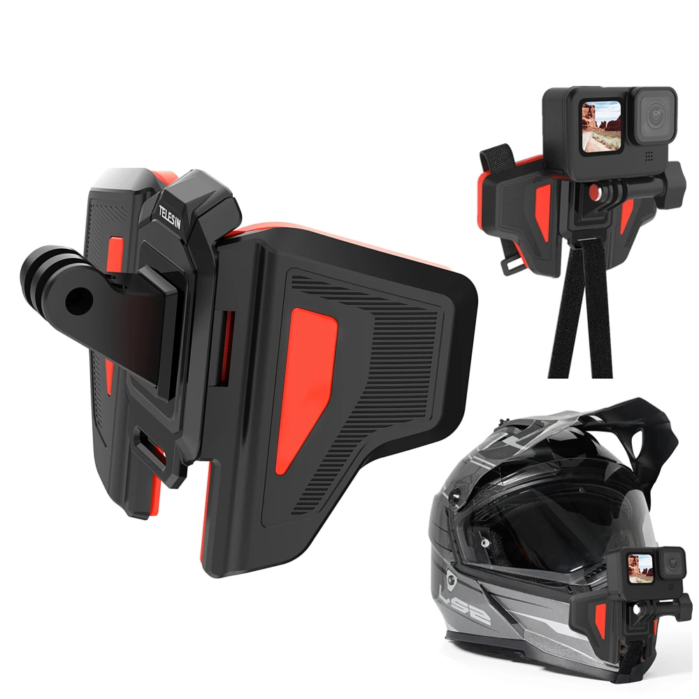 2021NewMotorcycleHelmetMountStrapFlodableFrontChinMountsfor