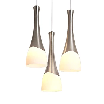 

Led Pendant Lights Restaurant Lamp Three-head Ceiling Single Head Modern Minimalist Creative Bar Table Bedside Hanging Lights