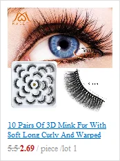 3D Mink Lashes Natural Magnetic Fast Drying Lasting Liquid Eyeliner Magnetic False Eyelash Natural Hair Clip D300729
