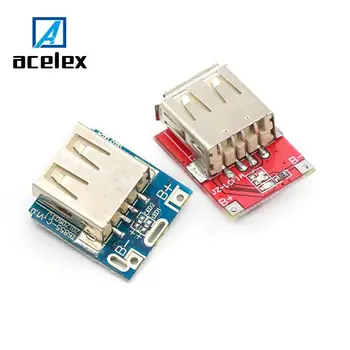 

5V Step-Up Power Module Lithium Battery Charging Protection Board Boost Converter LED
