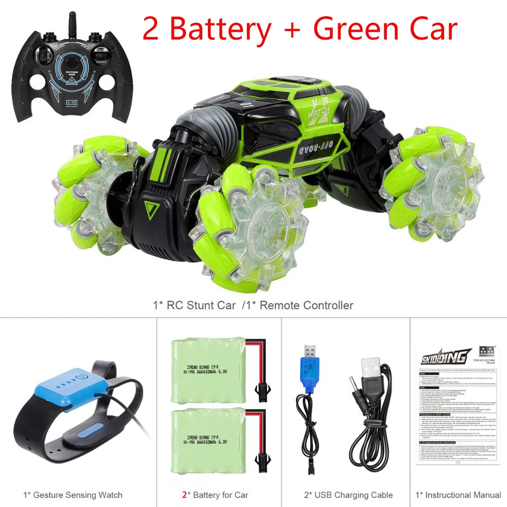 4WD RC Stunt Car Watch Gesture Sensor Control Deformable Electric RC Drift Car Transformer Car Toys for Kid Gift with LED Light 13