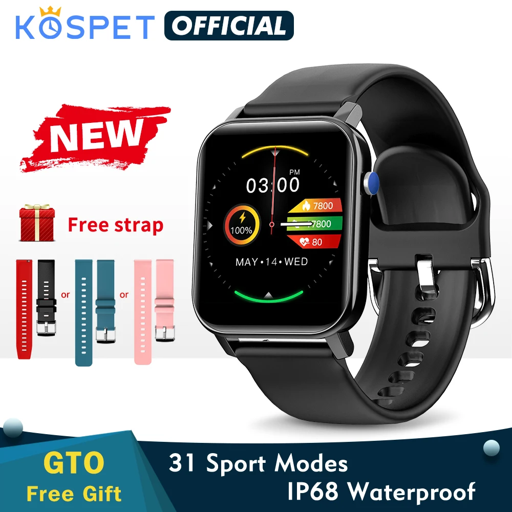 2020 KOSPET GTO Смарт часы для мужчин фитнес трекер сердечного ритма Ip68