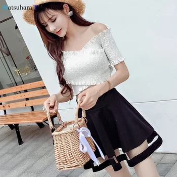 

Casual Basic Fashion High Waist Fluffy skirt A-line Mesh skirt women's Elastic waist solid color Mini black plus size