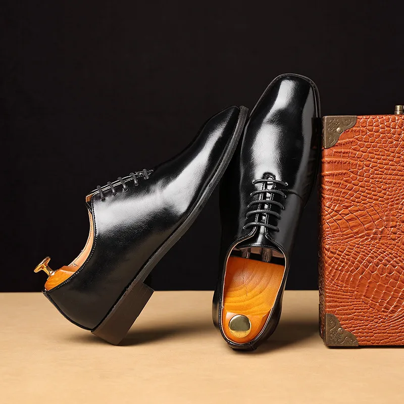 38-48 мужские кожаные туфли; деловые стильные удобные мужские классические туфли;# QM025