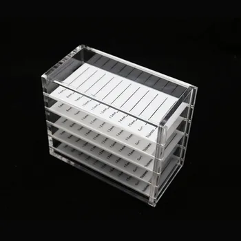 

False Eyelashes Storage Box 5 Layers Acrylic Pallet Lash Holder For Eyelash Extension Individual lash Volume Display Stand Tools