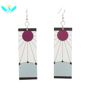 

Anime Ghost Destruction Blade Acrylic Zaomen Tanjiro with the same earrings earrings earrings