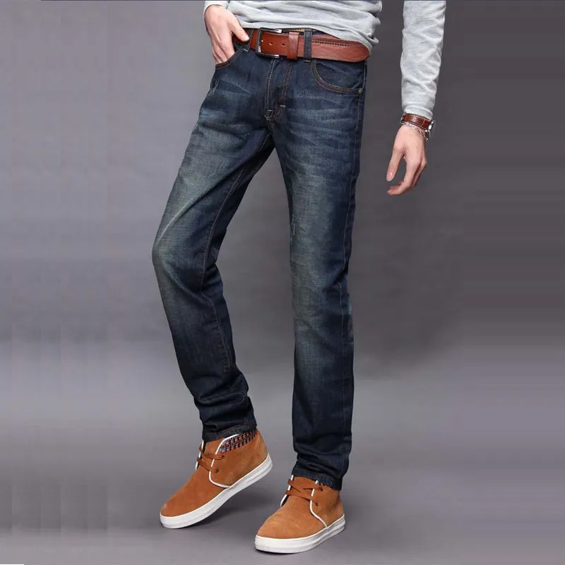 CHOLYL pantalones vaqueros ajustados para hombre, Jeans largos ajustados a  la moda, color gris/azul, 2020|Pantalones vaqueros| - AliExpress