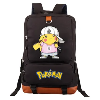 

Anime Pikachu Backpack School Bags for Boys&Girls Teenage Laptop Backpack Cartoon Large Capacity Teen Bagpack College Mochila