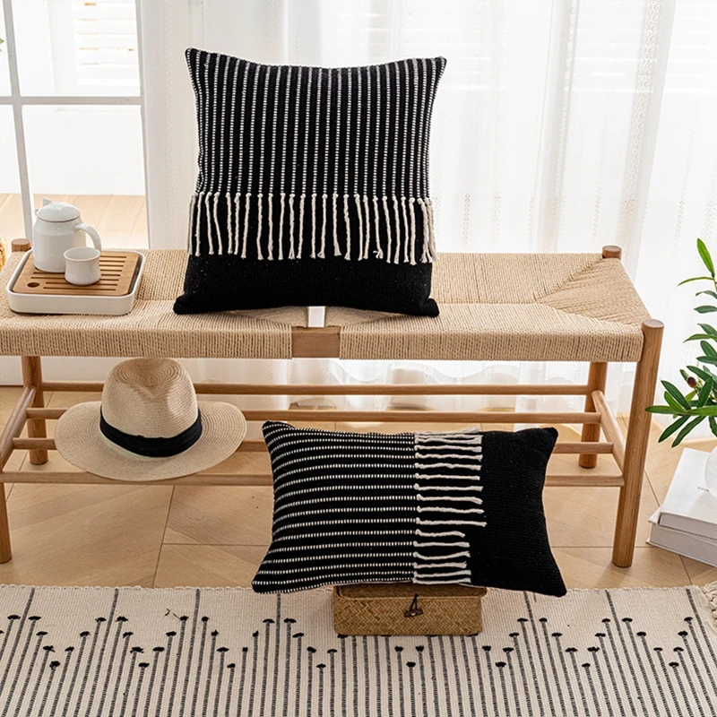 Handmade Sofa Waist Decorative Pillows Case Creative Tassel Cushion Cover Home Decor 28 H500a89f6fafb43dea3e52786ef2db08do