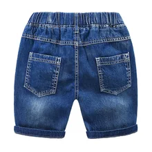 Детские джинсовые шорты до колена г. Летние ковбойские шорты для мальчиков модные детские штаны шорты-бермуды для больших детей 6968
