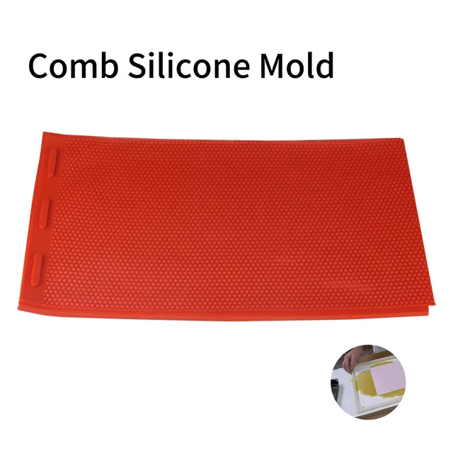 $US $33.59 Beekeeping Silicone Beeswax Honeycomb Mold Flexible Wax For Machine Foundation Sheets Press Embosser Wax For Bees Beekeeper