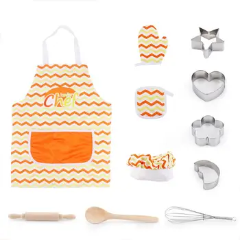 

Children's Apron Cake Baking Cooking Tools Kitchen Toys Play House Cooking Set High Quality, Safe And Machine Washable