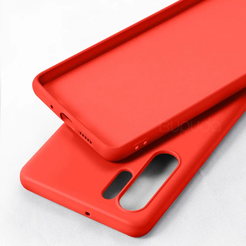 Тонкий мягкий чехол для телефона для samsung Galaxy A10 A20 A30 A40 A50 A70 A90 M10 M30 J4 J6 A6 плюс A7 S10 жидкий силикон чехол Capa - Цвет: Red