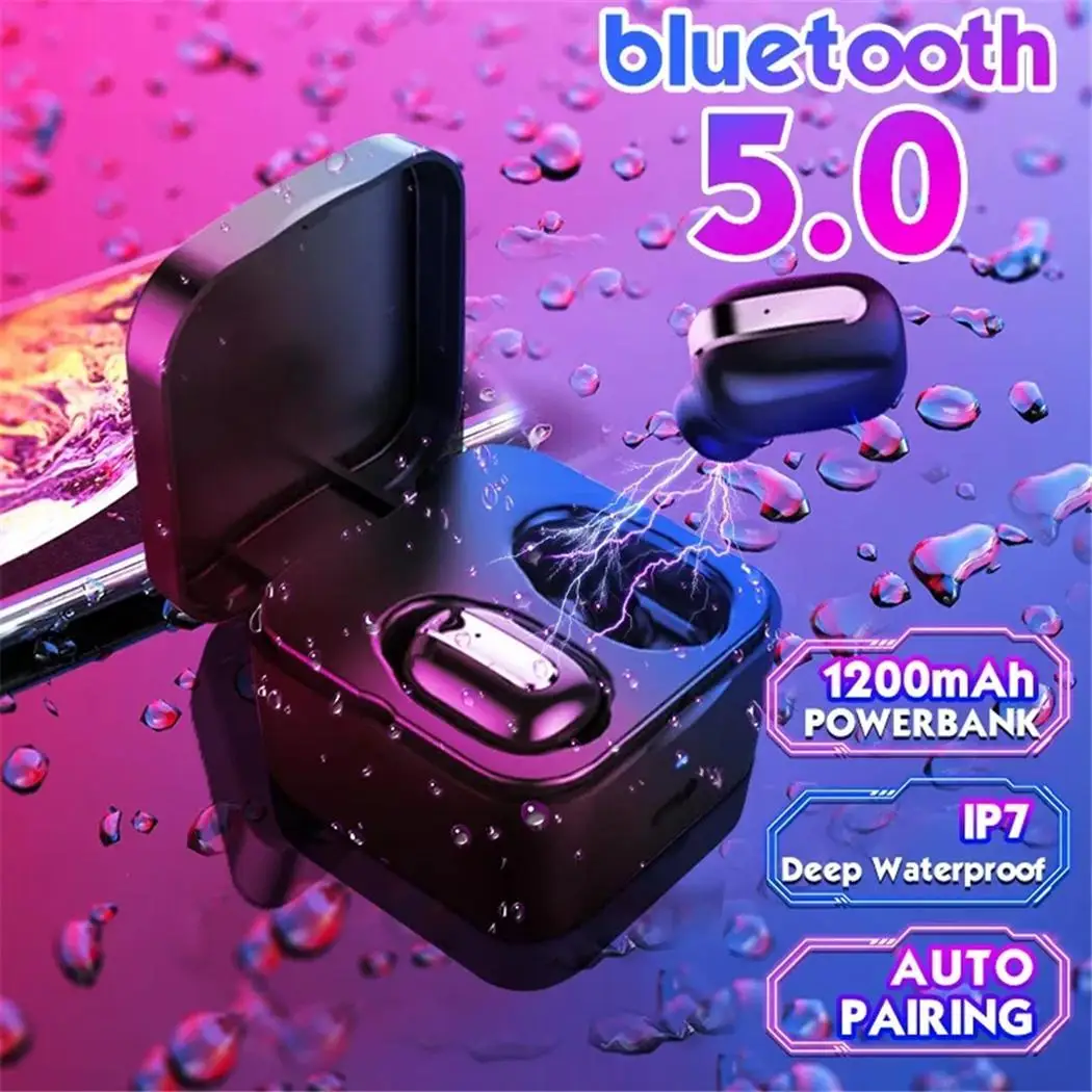 Беспроводные Bluetooth наушники, водонепроницаемые Hifi наушники, 3,7 в, чехол, литий-полимерный аккумулятор, зарядная коробка