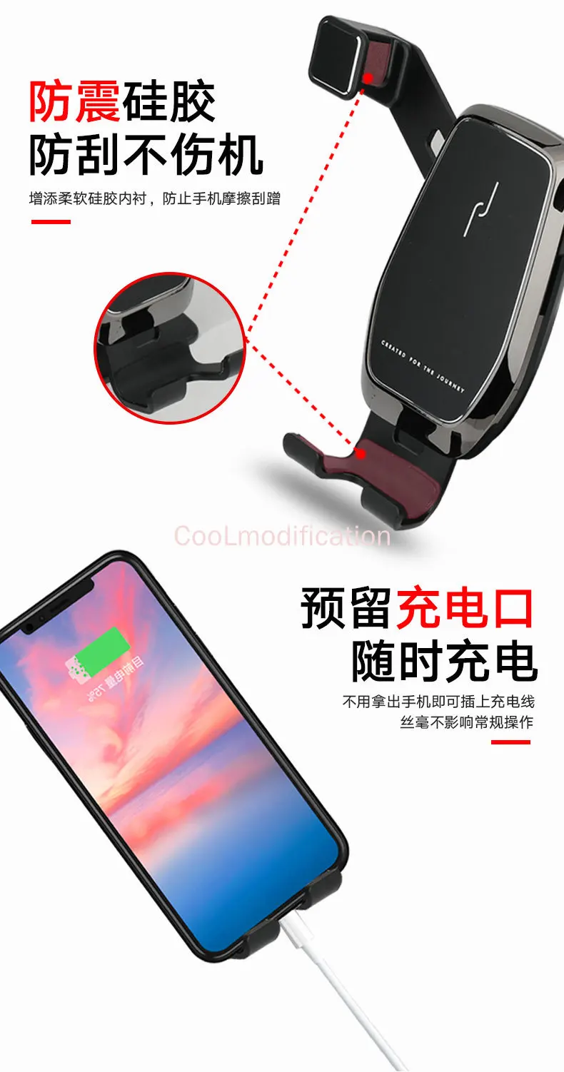 Car Phone Stand Mobile Phone Holder Phone Holder for Mercedes W177 V117 35 AMG A200 220 A250 air vent Interior accessories Mobile holder