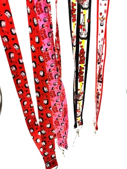 

Hot New 20 pcs Betty Neck Strap Lanyards Badge Holder Rope Pendant Key Chain Accessories Gift