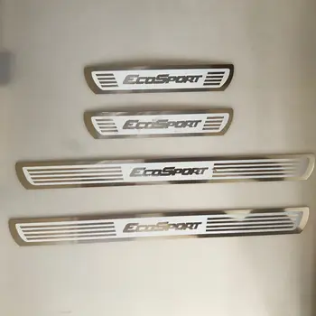 

For Ford EcoSport 2013-2018 2019 2020 Stainless Door Sill Scuff Plate Cover Trim Welcome Pedal Protector Car Styling Accessories