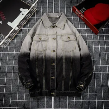 

2019 autumn new denim fashion new trend hip hop jacket Korean jacket