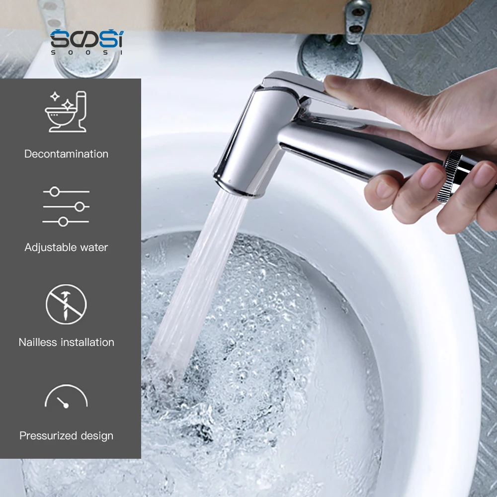 SOOSI DJ2 Bidet Spray High Water Pressure ABS Plastic Small Handheld