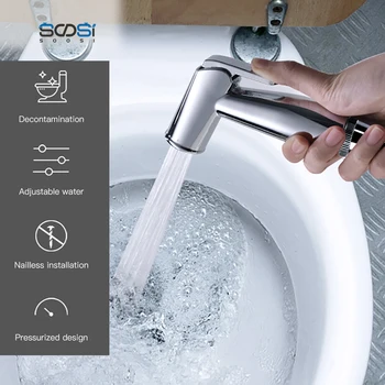 

SOOSI DJ2 Bidet Spray High Water Pressure ABS Plastic Small Handheld Bathroom Shower Portable Toilet Sprayer Jet Bidet Toilet