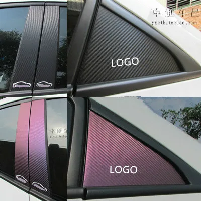 

Carboon Fibre Window Middle Pillar Rear Triangle Protective Cover sticker For Chevrolet Cruze 2009 10 11 12 13 14 15ABB003