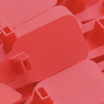350mmSL-03F тянущиеся плотные пластиковые уплотнения высокой безопасности специальная печать нейлоновые кабельные стяжки - Цвет: Красный