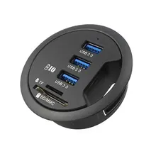ABGN Hot-In-Настольная usb-хаб 3 порта USB 3,0 зарядное устройство с 2 слотами, SD/Micro-SD кард-ридер