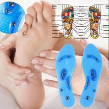 Массажная стелька Magnetite стелька 2 шт синяя тонкая подошва для похудения стелька красота здоровье удаление жира уменьшить вес пара