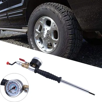 

car tools Car Tires Quick Inflation Rod Cranked Tire Inflatable with Pressure Gauge With core disassembly tool Crank design