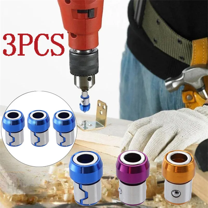 3PCS Magnetizer Ring Universal 21mm Removable Magnetizer Ring Magnetic Steel Screwdriver Bit 30NOV1805