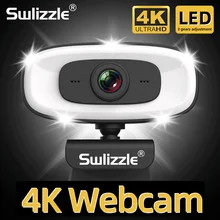 Originele 4K Webcam 2K 1080P Full Hd Conferentie Pc Webcam Autofocus Usb Web Camera Laptop Desktop Kantoor vergadering Thuis Met Mic