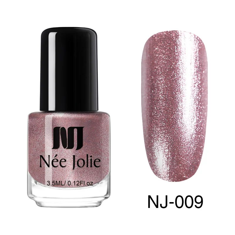 Color 21 NEE JOLIE 66 цветов лак для ногтей Мерцающий, зеркальный голографический чистый цвет для ногтей серебряный золотой лак для ногтей DIY Дизайн ногтей - Цвет: Color 21