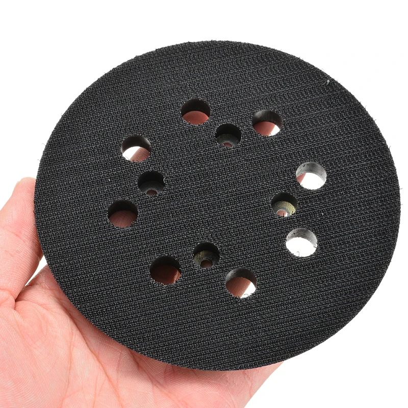 1Pcs 5" 8 Hole Black Sander Pad Sanding Backing Pad Sander Pad Hook and Loop For Power Tools Accessories