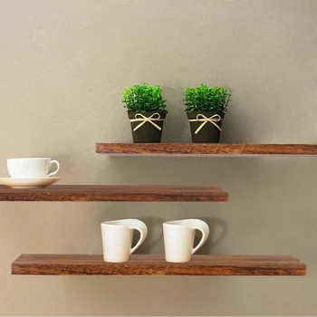 

Wall Mounted Rustic Floating Shelves Wall Display Rack Decor Floating Shelf For Home Wooden Storage