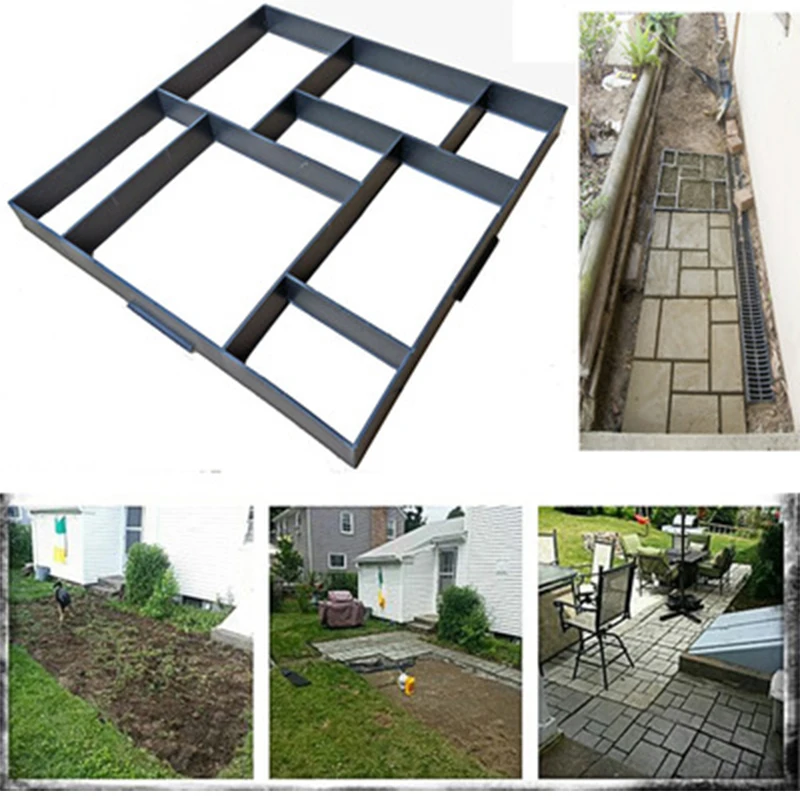 Precast Concrete Paving Mold For DIY Garden Pave Ways And Plastic Concrete Block Paving Mold