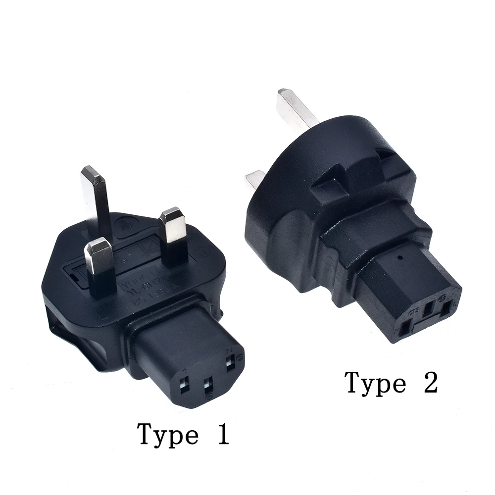 UK 3-Pin Male to IEC320 C13 AC Power Adapter BS1363A TO conversion plug from PVC Material 250V 13A | Обустройство дома