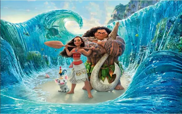 Little Princess Moana Backdrop Girls Happy Birthday Party Baby Shower Custom Photo Background Booths Studio Props Decor Banner Creamy-white