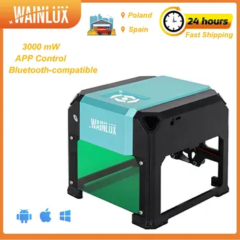 Wainlux Laser Engraver Bluetooth-compatible K4 Pro Laser Engraving Machine CNC 3000mw DIY Logo Wood Router Cutter Printer 1