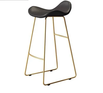 

Modern Simple Bar Chair Northern Europe High Stool Domestic Bar Stool High Foot ins Bar Stool Front Desk Chair Bar Chair